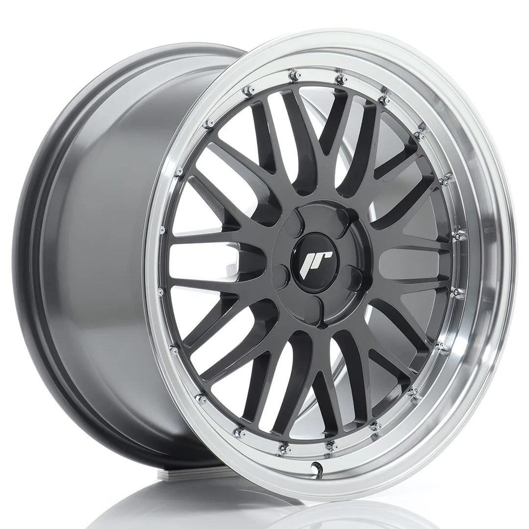 Felg Japan Racing JR23 19x9 ET20-40 5H BLANK Hyper Grey med Machined Lip