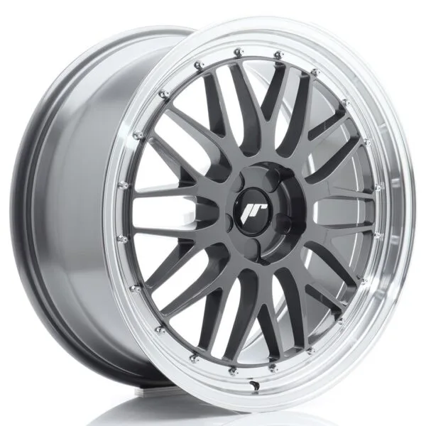 Felg Japan Racing JR23 20×9 ET20-51 5H BLANK Hyper Grey med Machined Lip