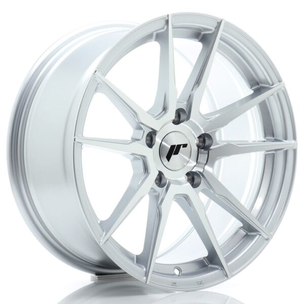 Felg Japan Racing JR21 17×8 ET35 5×100 Sølv Maskinert