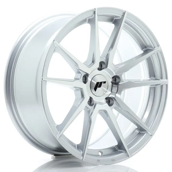Felg Japan Racing JR21 17×8 ET35 5×100 Sølv Maskinert