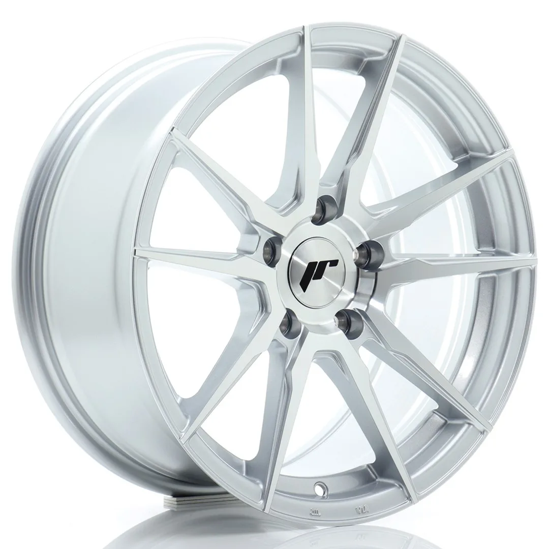 Felg Japan Racing JR21 17x8 ET35 5x100 Sølv Maskinert
