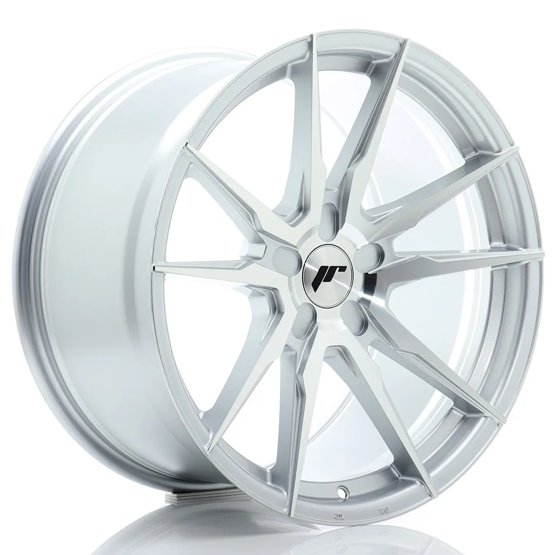 Felg Japan Racing JR21 19x9 ET20-40 5H BLANK Sølvbearbeidet front