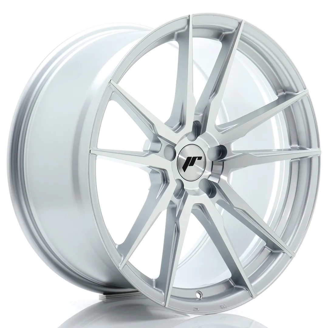 Felg Japan Racing JR21 20x10 ET20-48 5H BLANK Sølvbearbeidet front