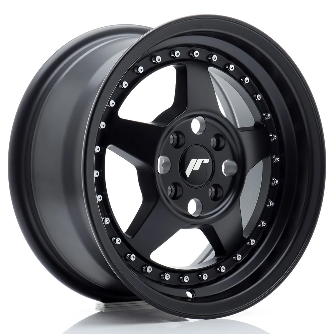 Felg Japan Racing JR6 15x7 ET35 4x100 Matt Svart