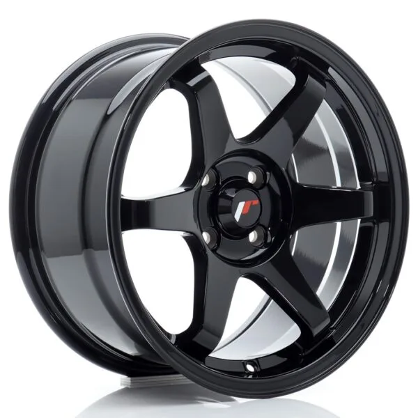 Felg Japan Racing JR3 16×8 ET25 4×100 Glans Sort