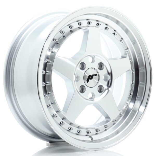 Felg Japan Racing JR6 16×7 ET35 4×100 Sølv maskinert ansikt