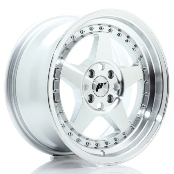 Felg Japan Racing JR6 16×8 ET30 4×100 Sølv maskinert ansikt