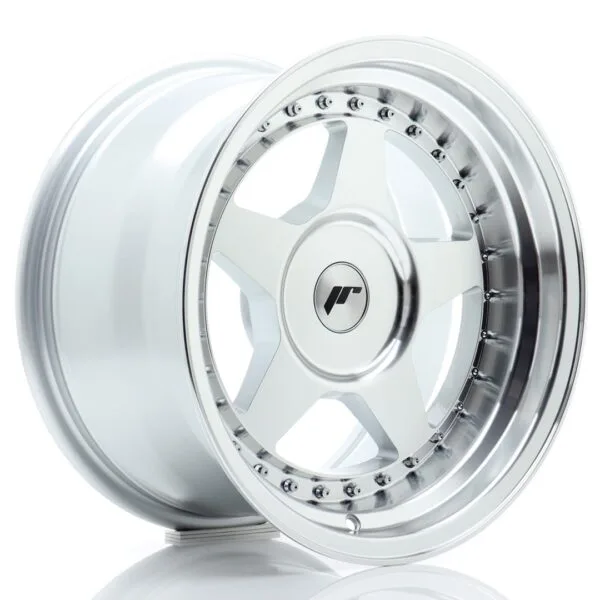 Felg Japan Racing JR6 16×9 ET0-20 BLANK Sølv bearbeidet front