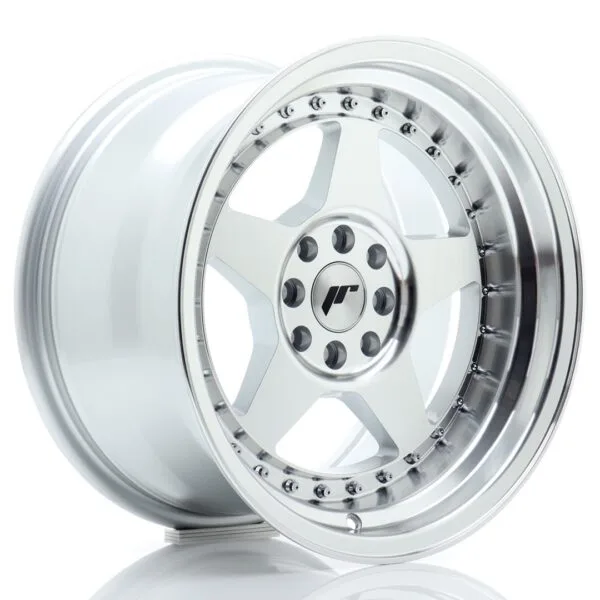 Felg Japan Racing JR6 16×9 ET20 4×100/108 sølvbearbeidet front
