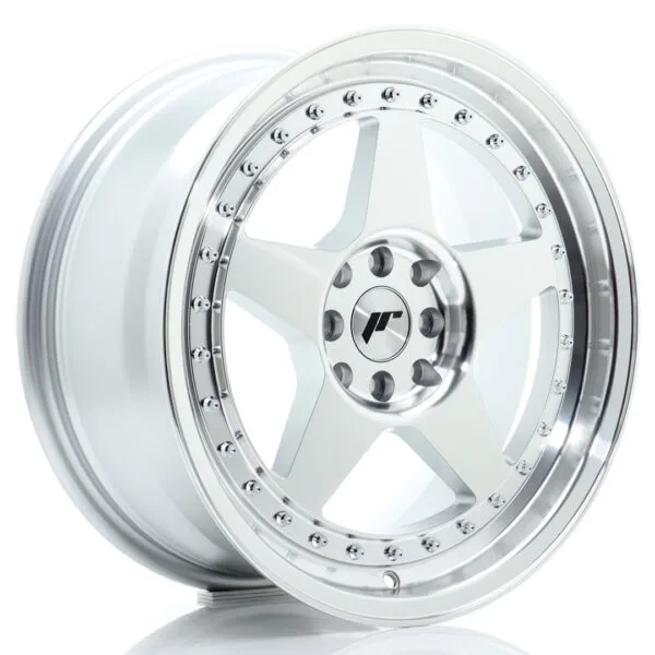Felg Japan Racing JR6 17×8 ET35 4×100/114 sølvbearbeidet front