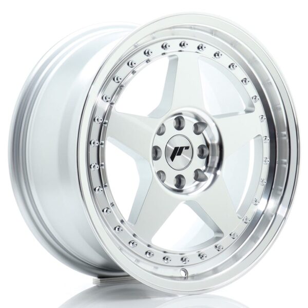 Felg Japan Racing JR6 17×8 ET35 5×114/120 sølvbearbeidet front