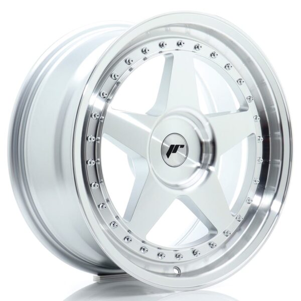 Felg Japan Racing JR6 18×8,5 ET20-40 BLANK Sølv maskinert front