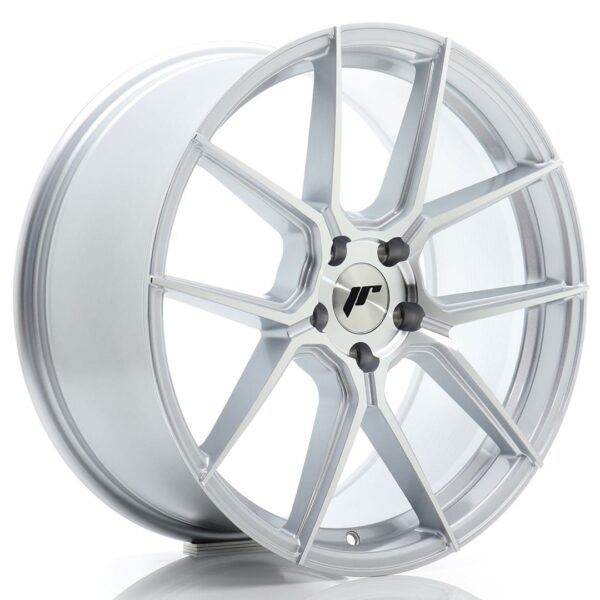 Felg Japan Racing JR30 19×8 ET40 5×112 Sølv maskinert front