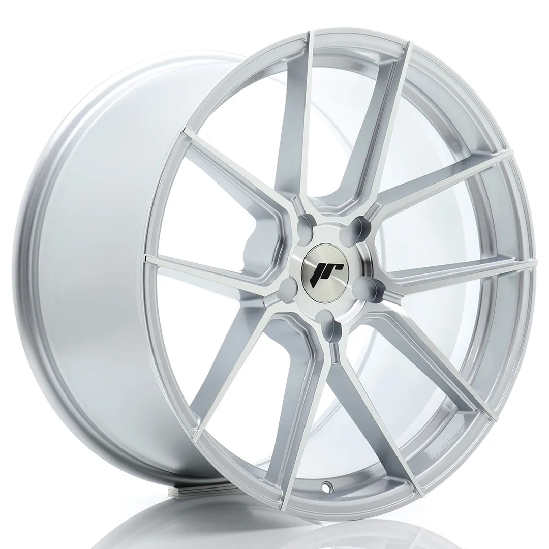 Felg Japan Racing JR30 20x9,5 ET22-40 5H BLANK Sølvbearbeidet front