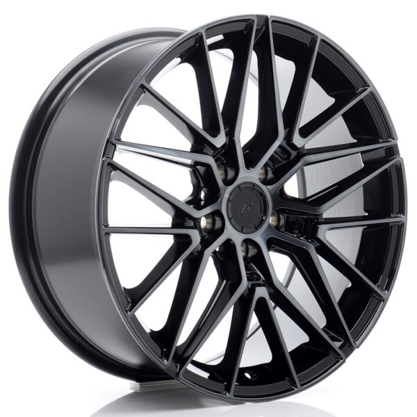 Felg Japan Racing JR38 18×8 ET42 5×112 svart maskinbearbeidet med tonet front