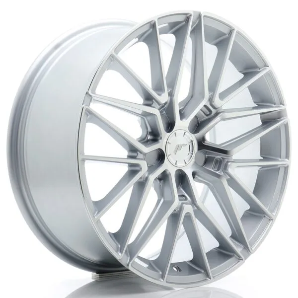 Felg Japan Racing JR38 18×8 ET20-45 5H BLANK Sølvbearbeidet front