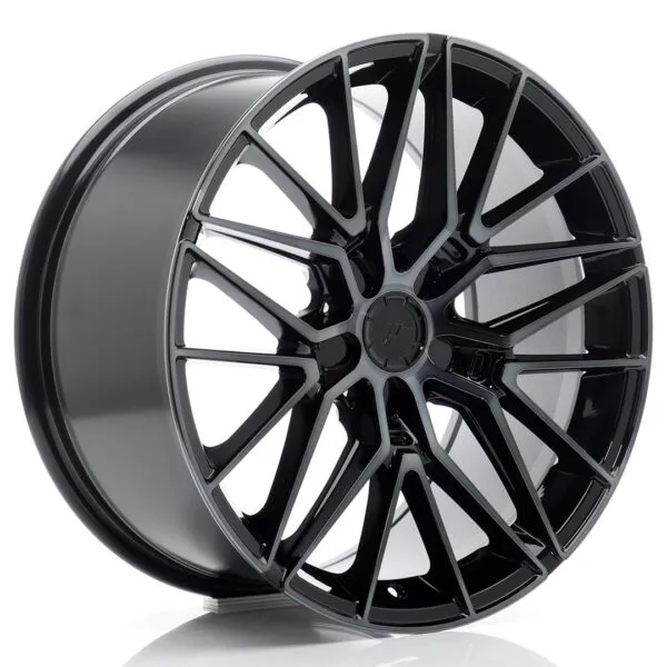 Felg Japan Racing JR38 18×9 ET20-45 5H BLANK Svart maskinbearbeidet med tonet front