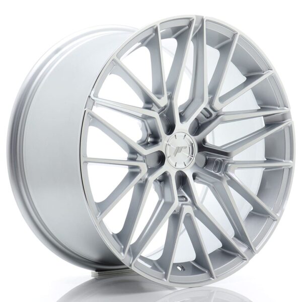 Felg Japan Racing JR38 18×9 ET20-45 5H BLANK Sølvbearbeidet front