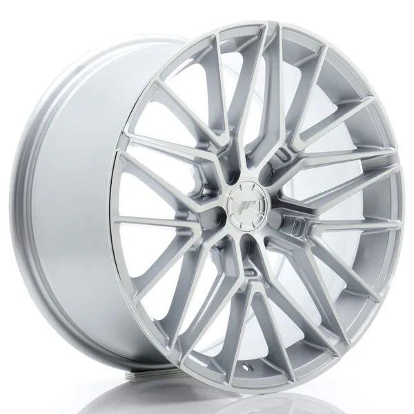 Felg Japan Racing JR38 18×9 ET20-45 5H BLANK Sølvbearbeidet front