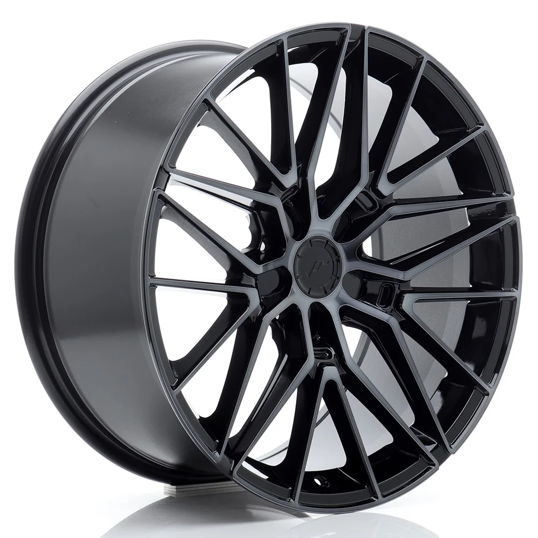 Felg Japan Racing JR38 19x9,5 ET20-45 5H BLANK Svart maskinbearbeidet med tonet front