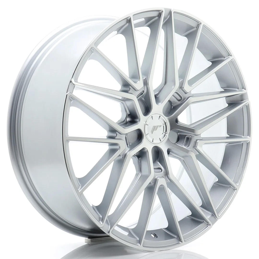 Felg Japan Racing JR38 20x8 ET20-40 5H BLANK Sølvbearbeidet front