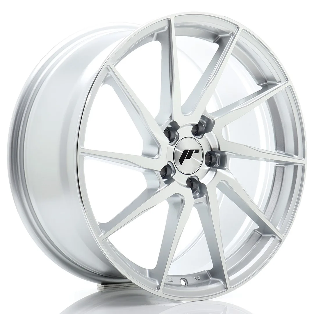 Felg Japan Racing JR36 19x8,5 ET45 5x112 sølvbearbeidet front