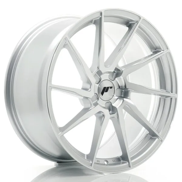 Felg Japan Racing JR36 19×9 ET20-40 5H BLANK Sølvbearbeidet front