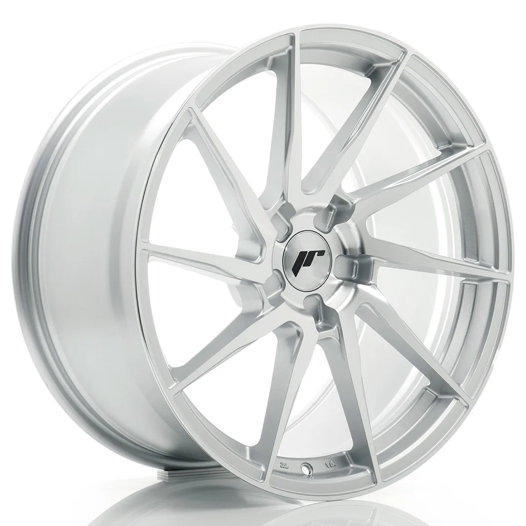Felg Japan Racing JR36 19x9 ET20-40 5H BLANK Sølvbearbeidet front