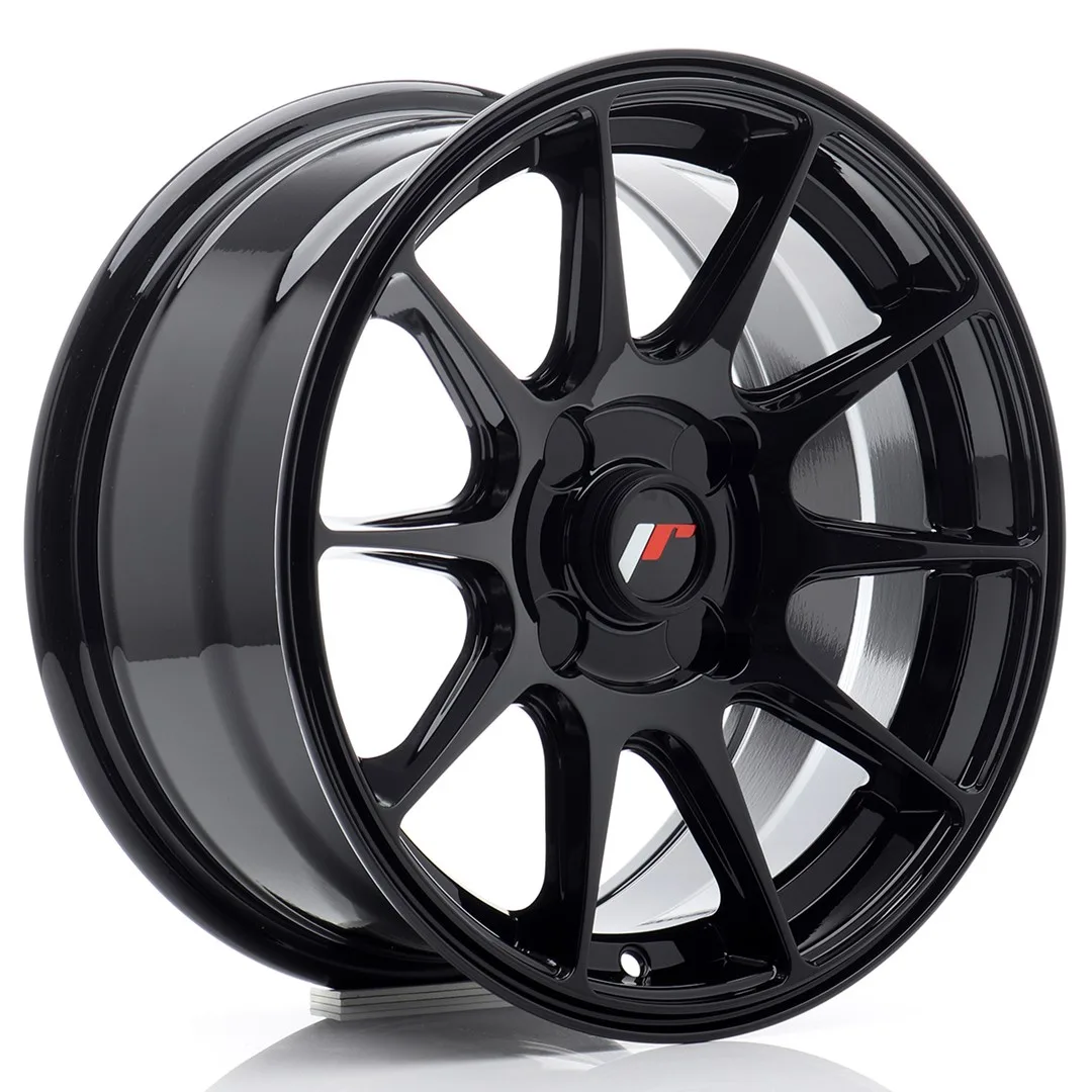 Felg Japan Racing JR11 15x7 ET30 4H Blank Gloss Black