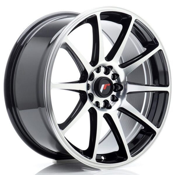 Felg Japan Racing JR11 18×8,5 ET35 5×100/108 svart maskinbearbeidet