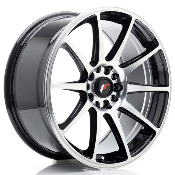 Felg Japan Racing JR11 18×8,5 ET35 5×100/108 svart maskinbearbeidet