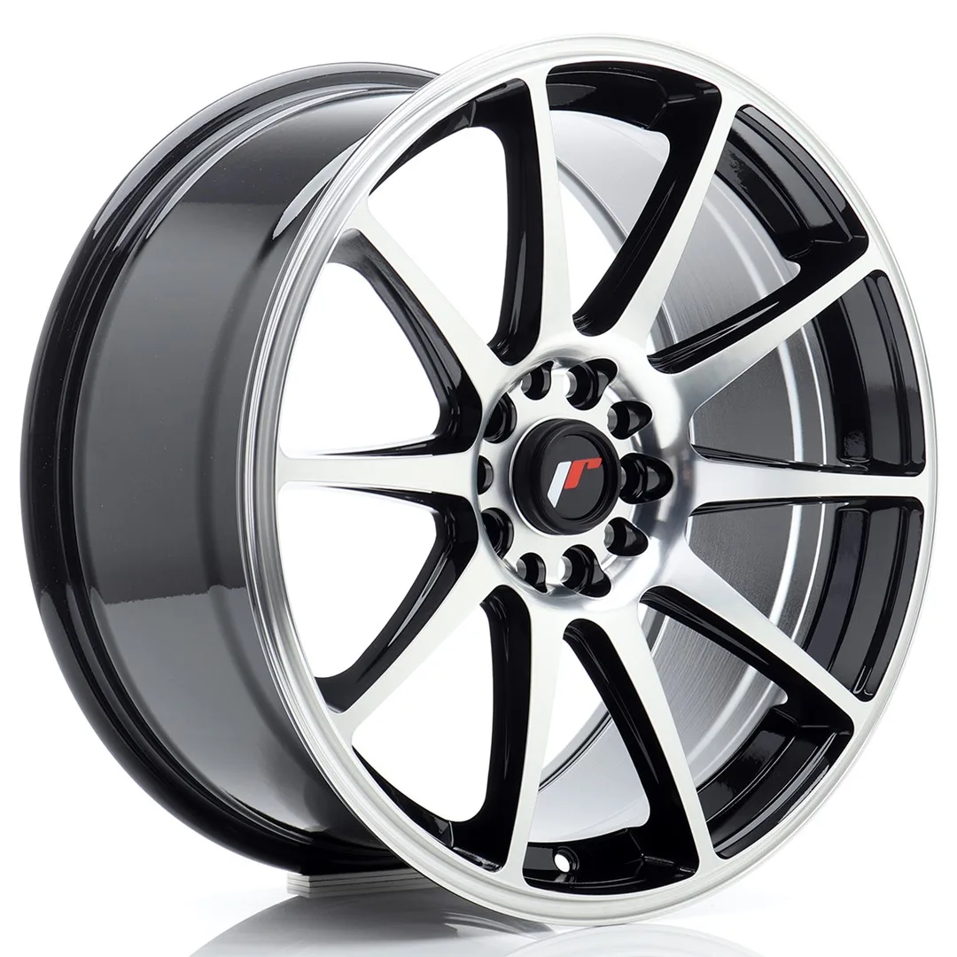 Felg Japan Racing JR11 18x8,5 ET35 5x100/108 svart maskinbearbeidet