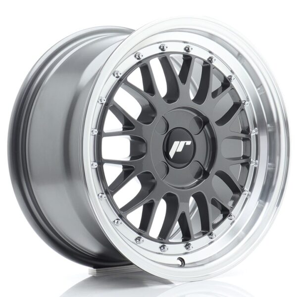Felg Japan Racing JR23 16×8 ET20-45 4H BLANK Hyper Grey med Machined Lip