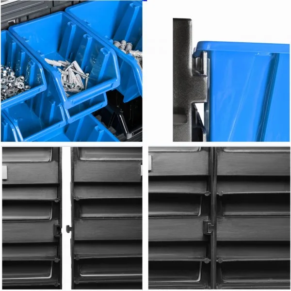 Verktøytavle 115x 78 cm med 32 Oppbevaringskasser - Bilde 9