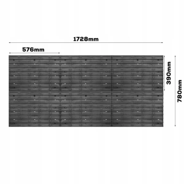 Verktøytavle 1728 x 780 mm med 50 Oppbevaringskasser - Bilde 3