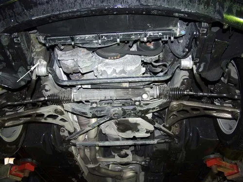 Motordeksel i Stål BMW Seria 3 E46 – bensin 1998-2005