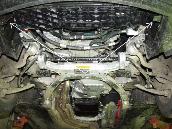 Motordeksel i Stål BMW Seria 5 E60/E61 standard støtfanger 2003-2010