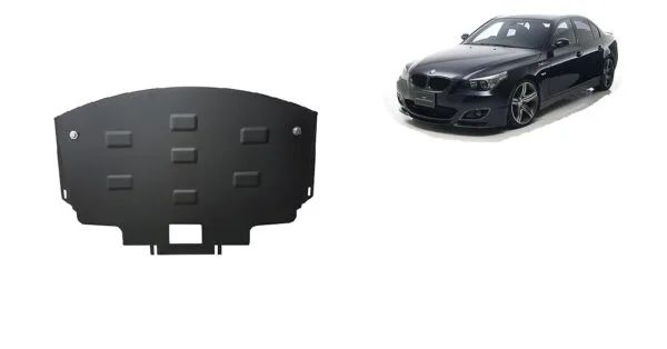Motordeksel i Stål BMW Seria 5 E60/E61 standard støtfanger M 2003-2010