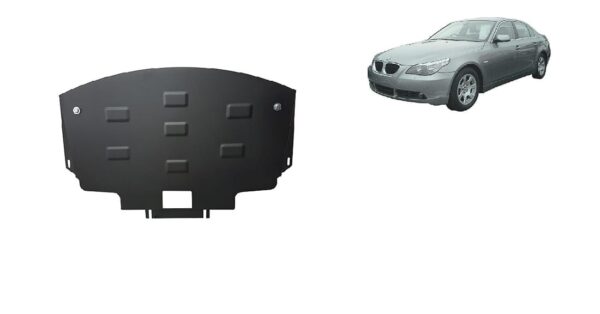 Motordeksel i Stål BMW Seria 5 E60/E61 standard støtfanger 2003-2010