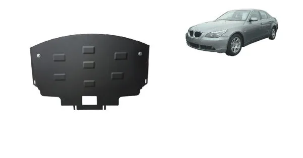 Motordeksel i Stål BMW Seria 5 E60/E61 standard støtfanger 2003-2010