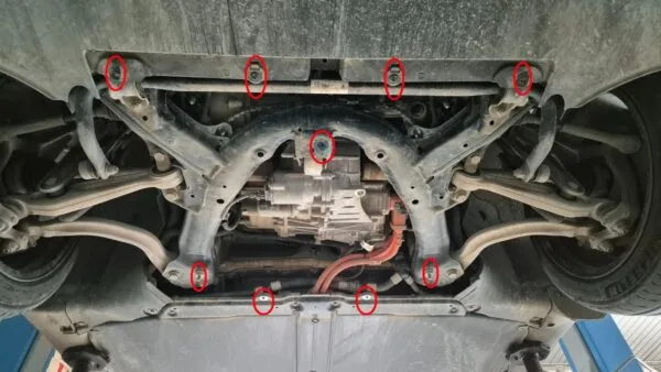 Frontdeksel for elmotor Tesla Model Y AWD 2020-2024