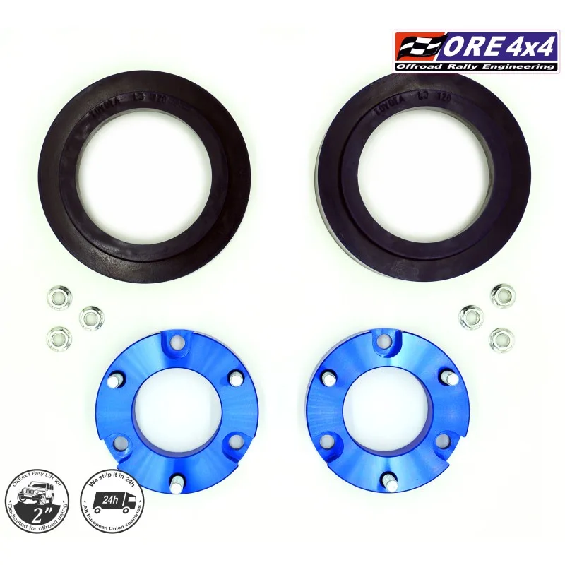 Hevesett 2" Toyota Land Cruiser J120 02-09 - Bilde 3