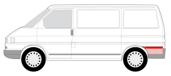 Skjerm Panel Bak Venstre – VW TRANSPORTER T4 90-03,