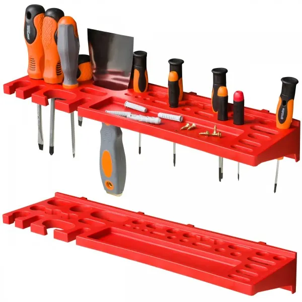 Verktøytavle 230x78cm Med 28 Bokser Og Komplett Kroksett