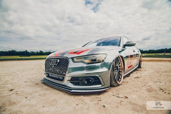 Frontleppe Racing Audi A6 C7 S-Line (2 Splittery = 1 zestaw)