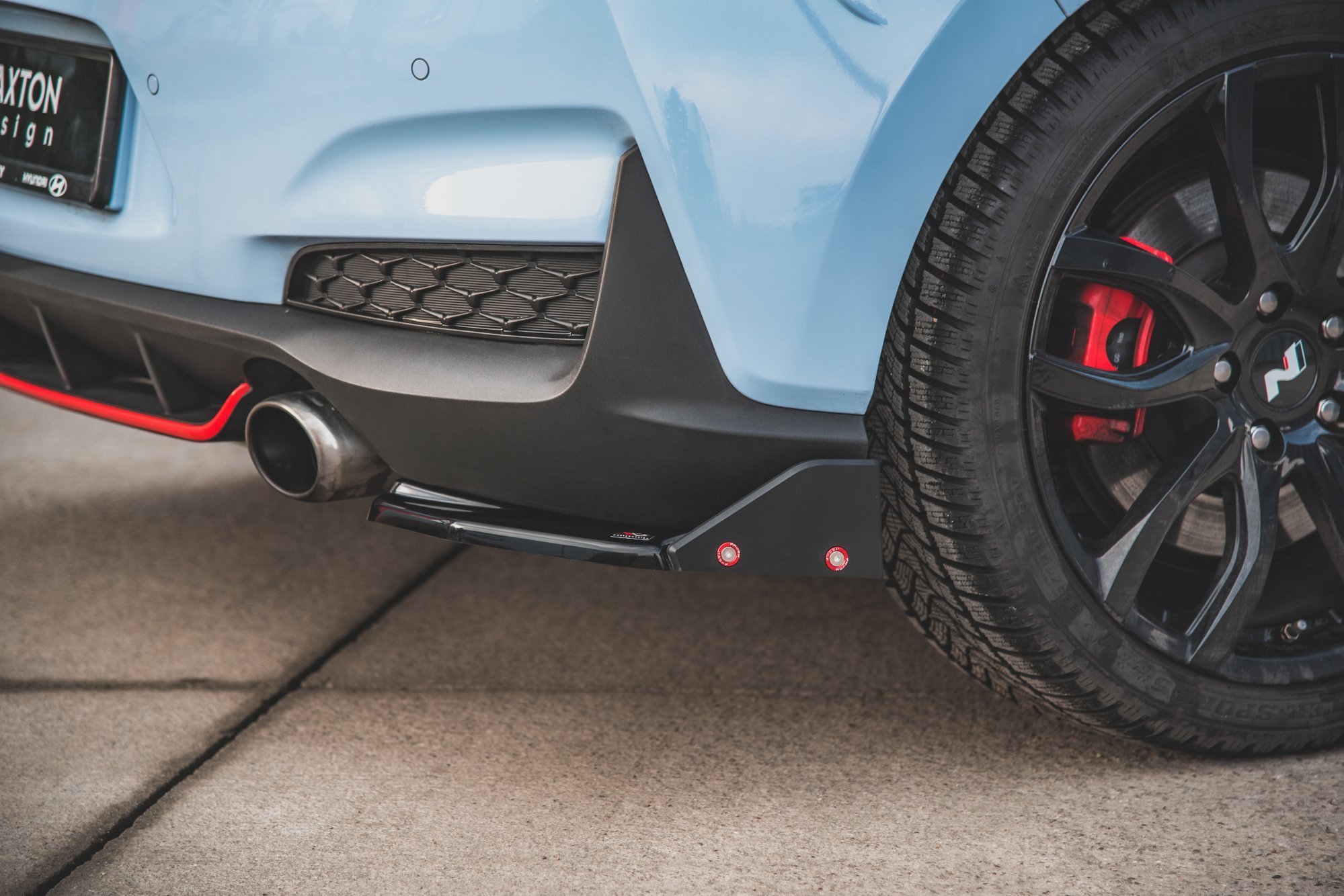 Bakre Flaps V.6 Med Flaps Hyundai I30 N Mk3 Hatchback