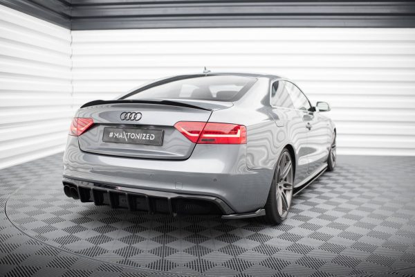 Diffuser Audi A5 S-Line Coupe / Sportback 8T Facelift (Versjon med dobbelt eksosanlegg på den ene siden)