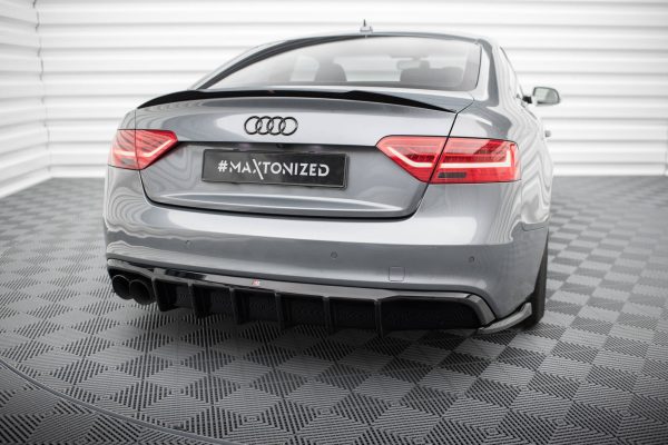 Diffuser Audi A5 S-Line Coupe / Sportback 8T Facelift (Versjon med dobbelt eksosanlegg på den ene siden)