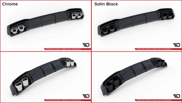 Baksplitter Med Eksosgrill Audi A7 S-Line C8 / S7 C8 / C8 Facelift / S7 Facelift - Bilde 8
