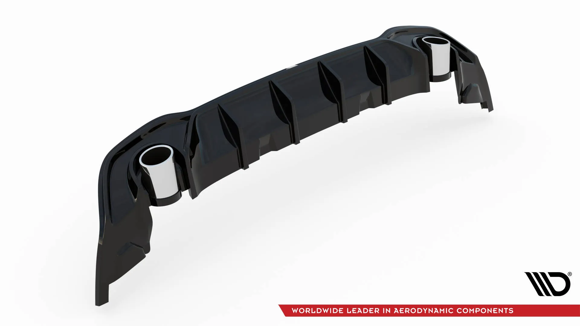 Baksplitter Med Eksosgrill Volkswagen Golf GTE / R-Line Mk8 / Mk8 Facelift - Bilde 6